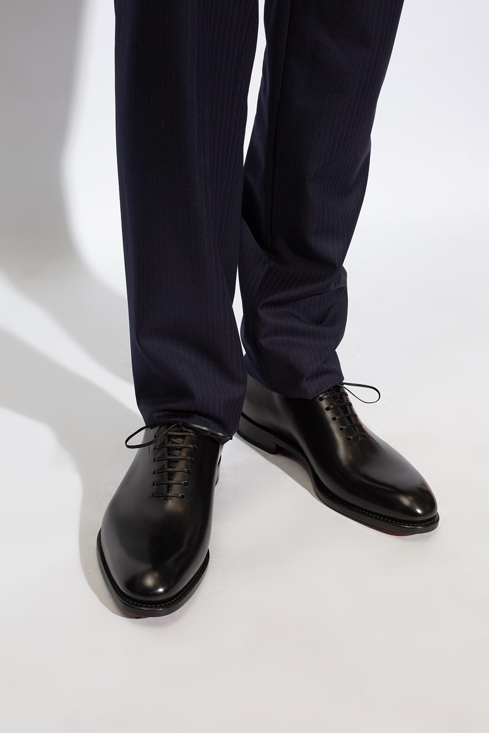 FERRAGAMO Leather Oxford In Black Product Image