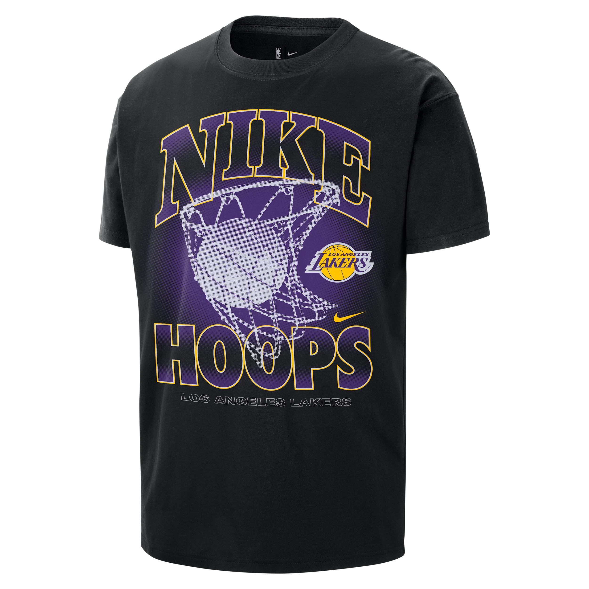 Los Angeles Lakers Courtside Nike Mens NBA Max90 T-Shirt | HQ1270-010 Product Image