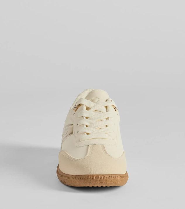 Sporty Chic Contrast Sneakers Product Image