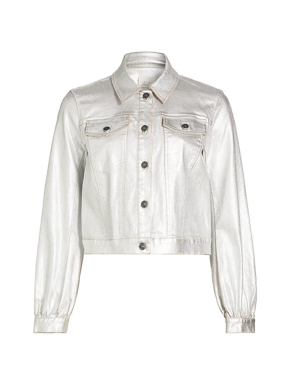 Womens Marlon Textured Foil Jacket Product Image