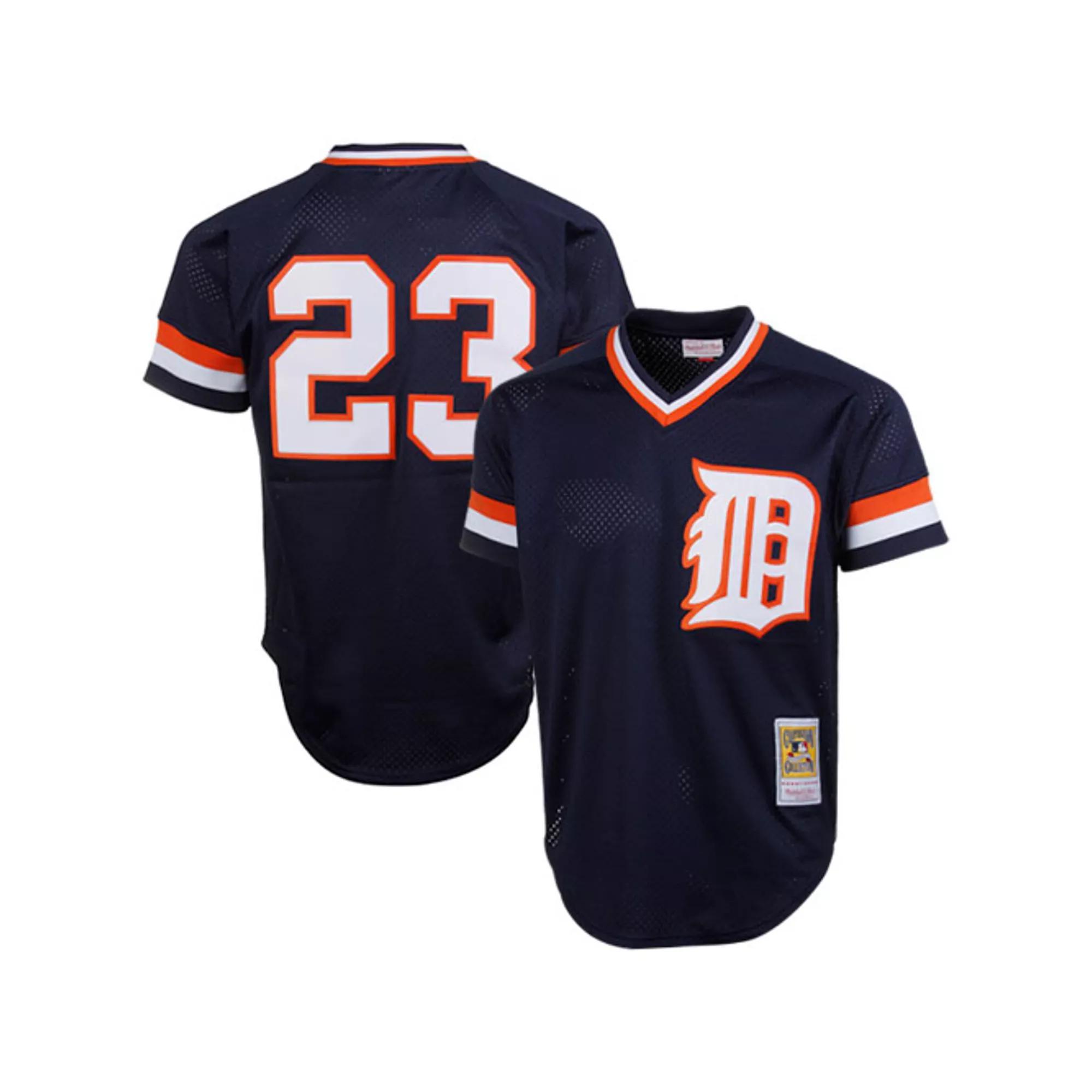 Men' s Mitchell & Ness Kirk Gibson Navy Detroit Tigers 1984 Authentic Cooperstown Collection Mesh Batting Practice Jersey, Men's, Size: Large, Blue Product Image