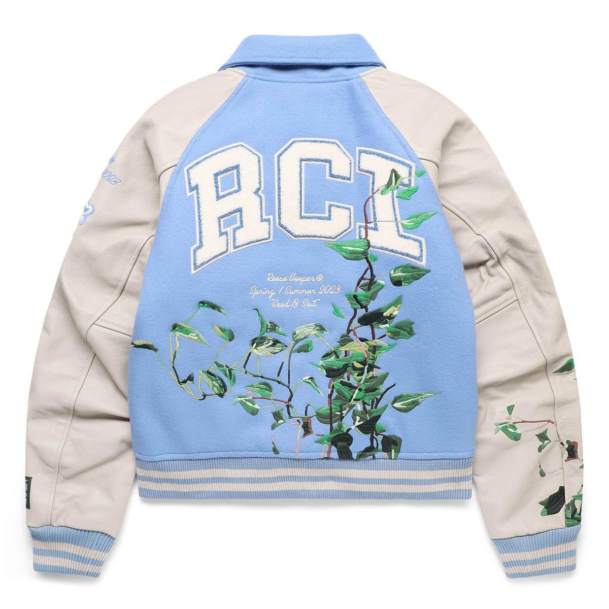 EMBROIDERED VINES VARSITY JACKET Product Image