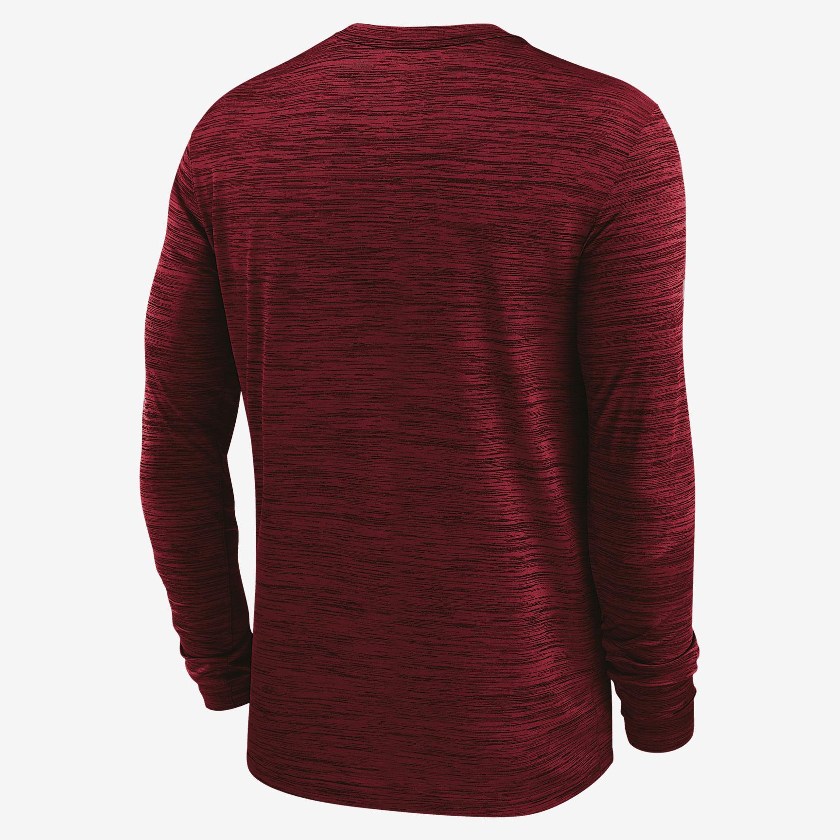 Stanford Sideline Velocity Nike Men's Dri-FIT College Long-Sleeve T-Shirt Product Image