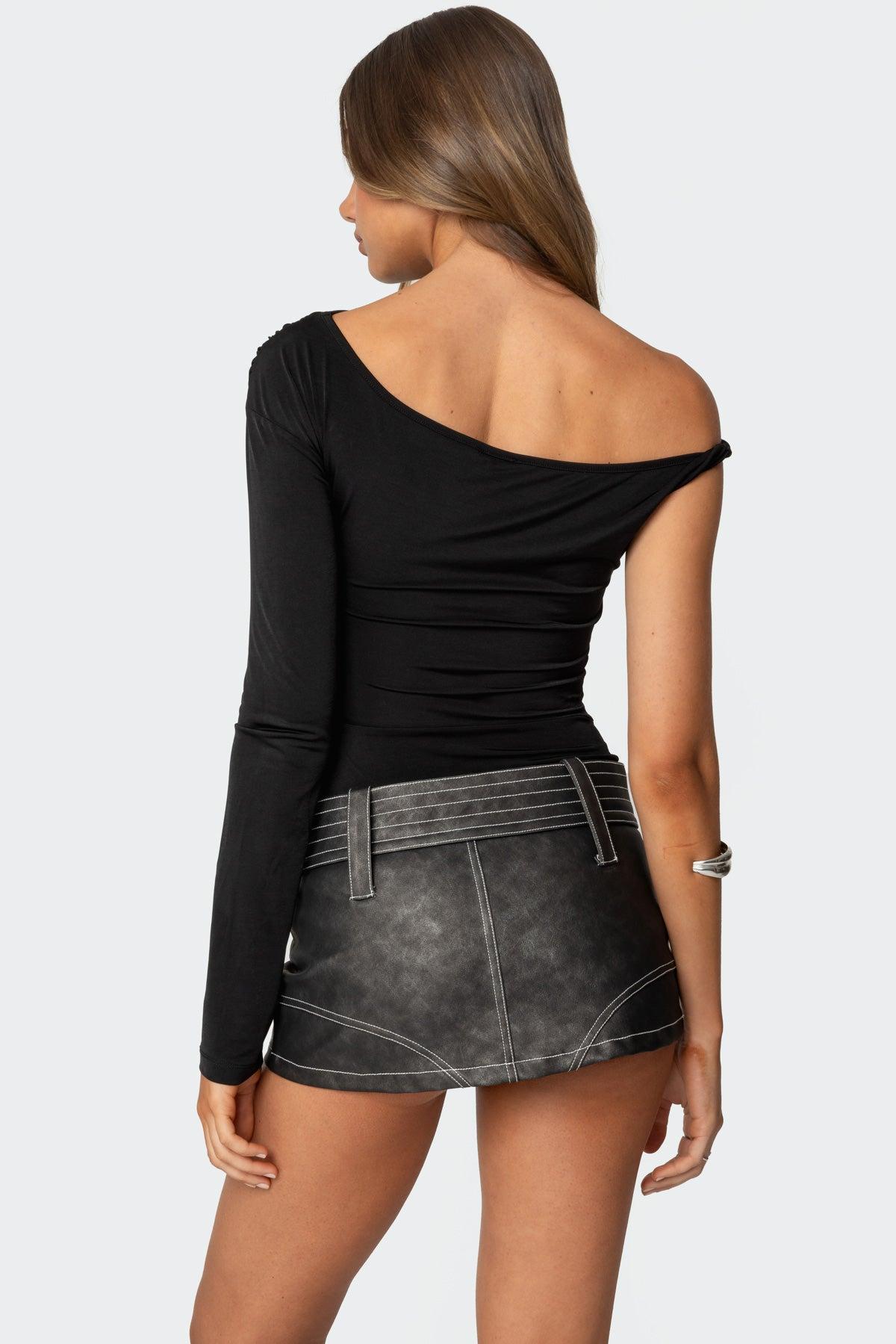 Asymmetric Off Shoulder Bodysuit Product Image