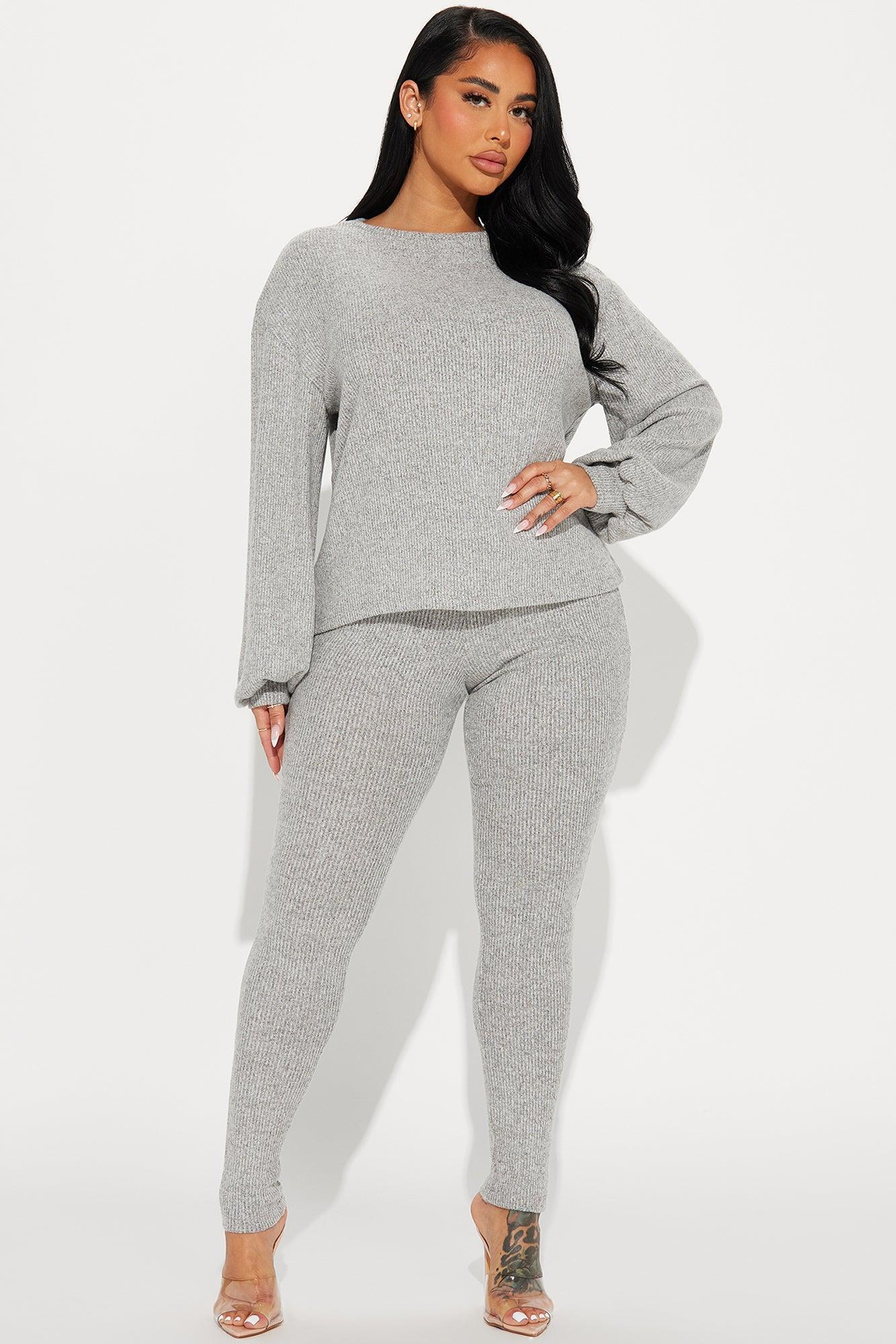 Comfy N Cozy Legging Set - Heather Grey Product Image