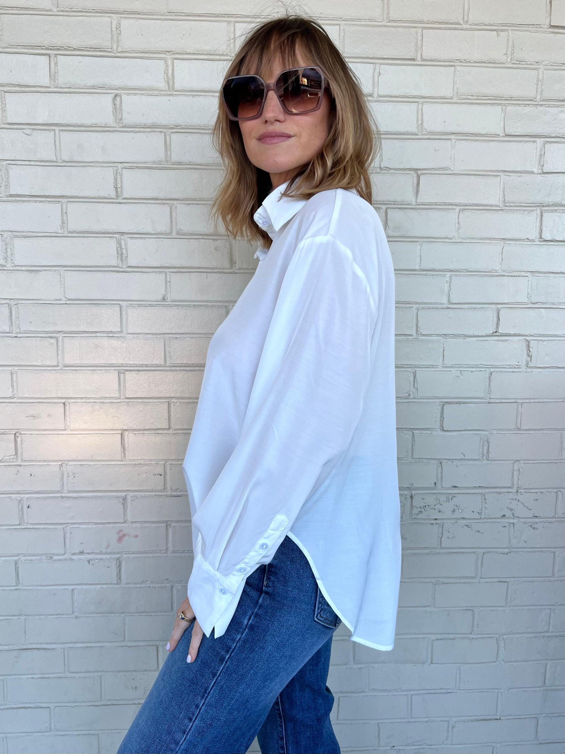 Modern Love Button Down Blouse Product Image