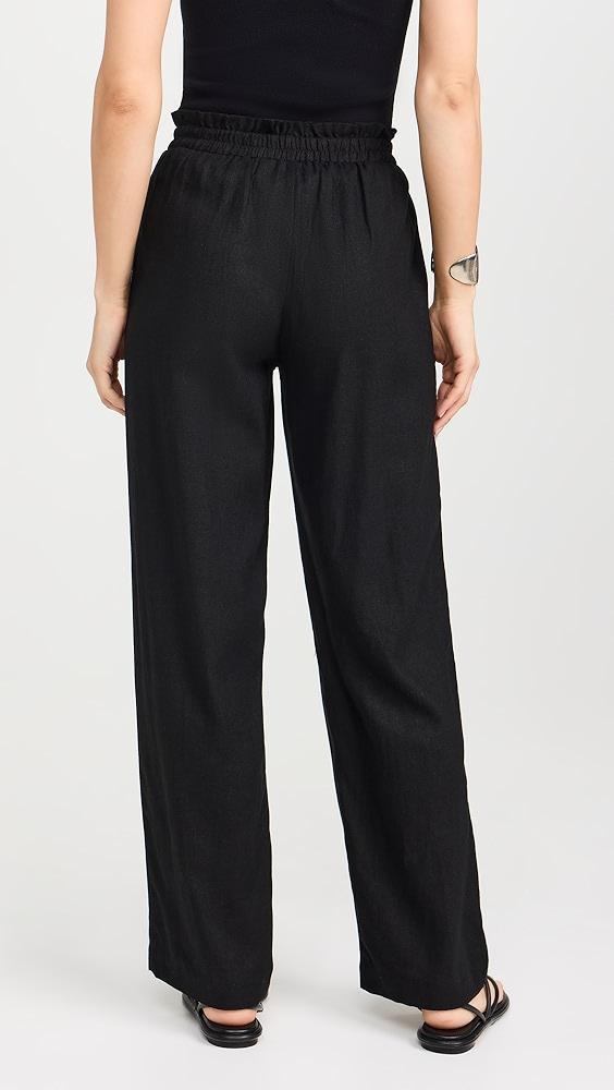 LNA Declan Linen Elastic Waist Pants | Shopbop Product Image