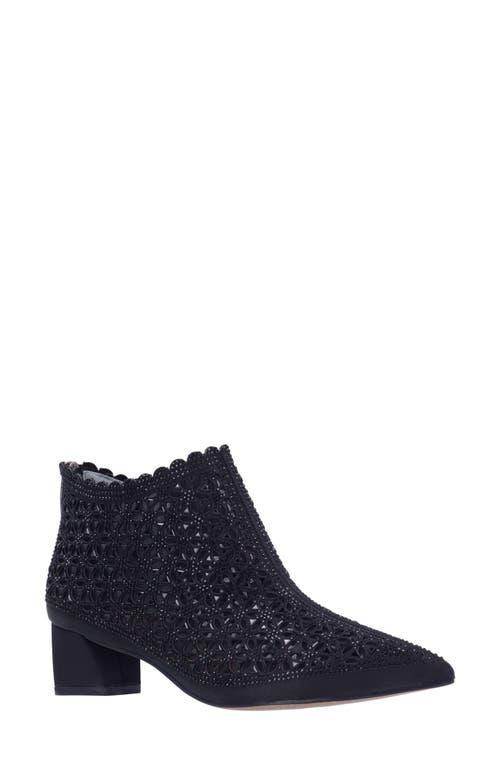 J. Renee Jacinta Satin Rhinestone Embellished Ankle Booties Product Image