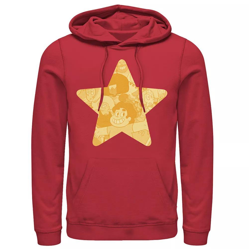 Men's Cartoon Network Steven Universe Gold Star Hoodie, Size: Large, Red Product Image