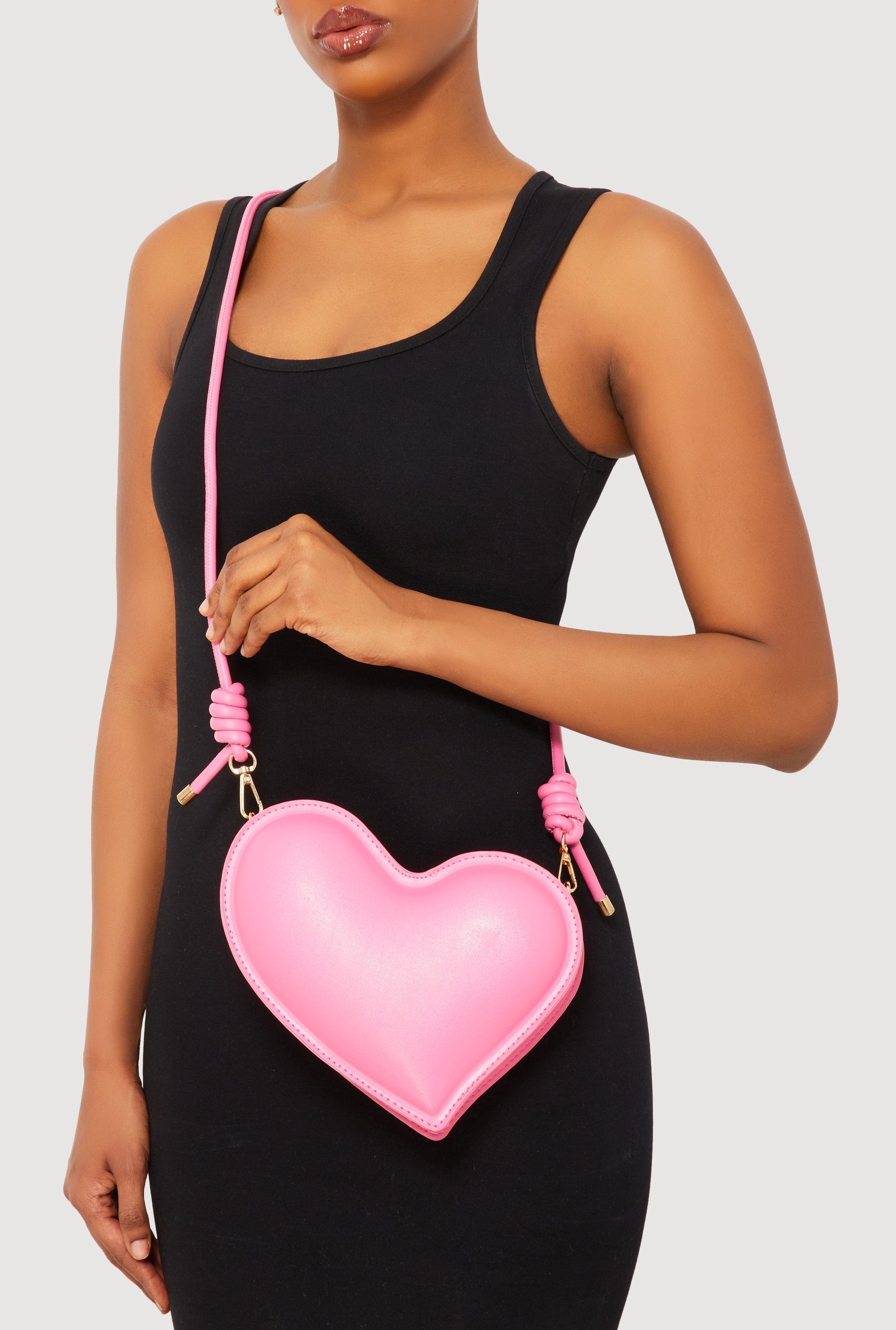 Womens 3D Heart Crossbody Handbag Product Image