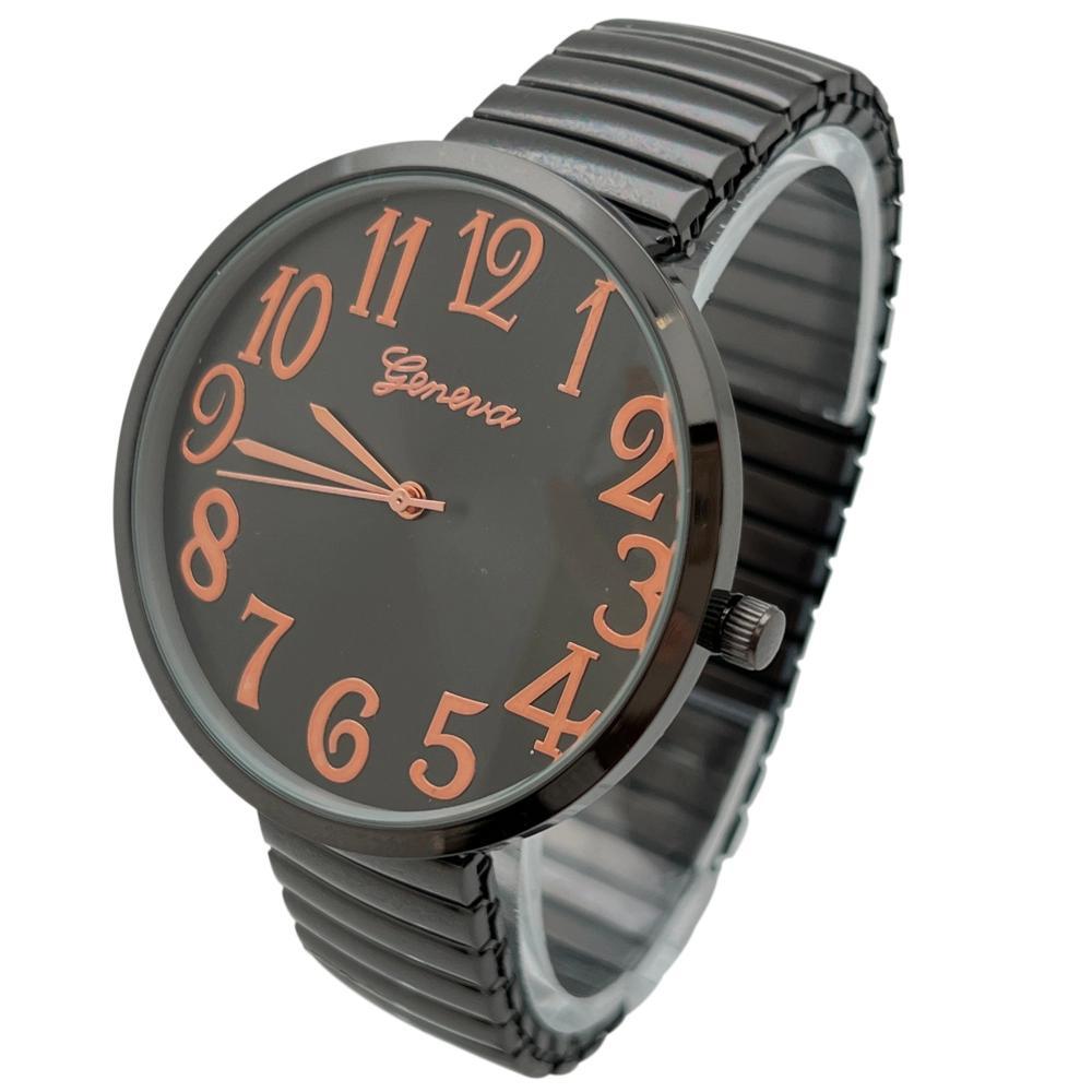 Gunmetal Big Face Fun Colors Women Watch Product Image