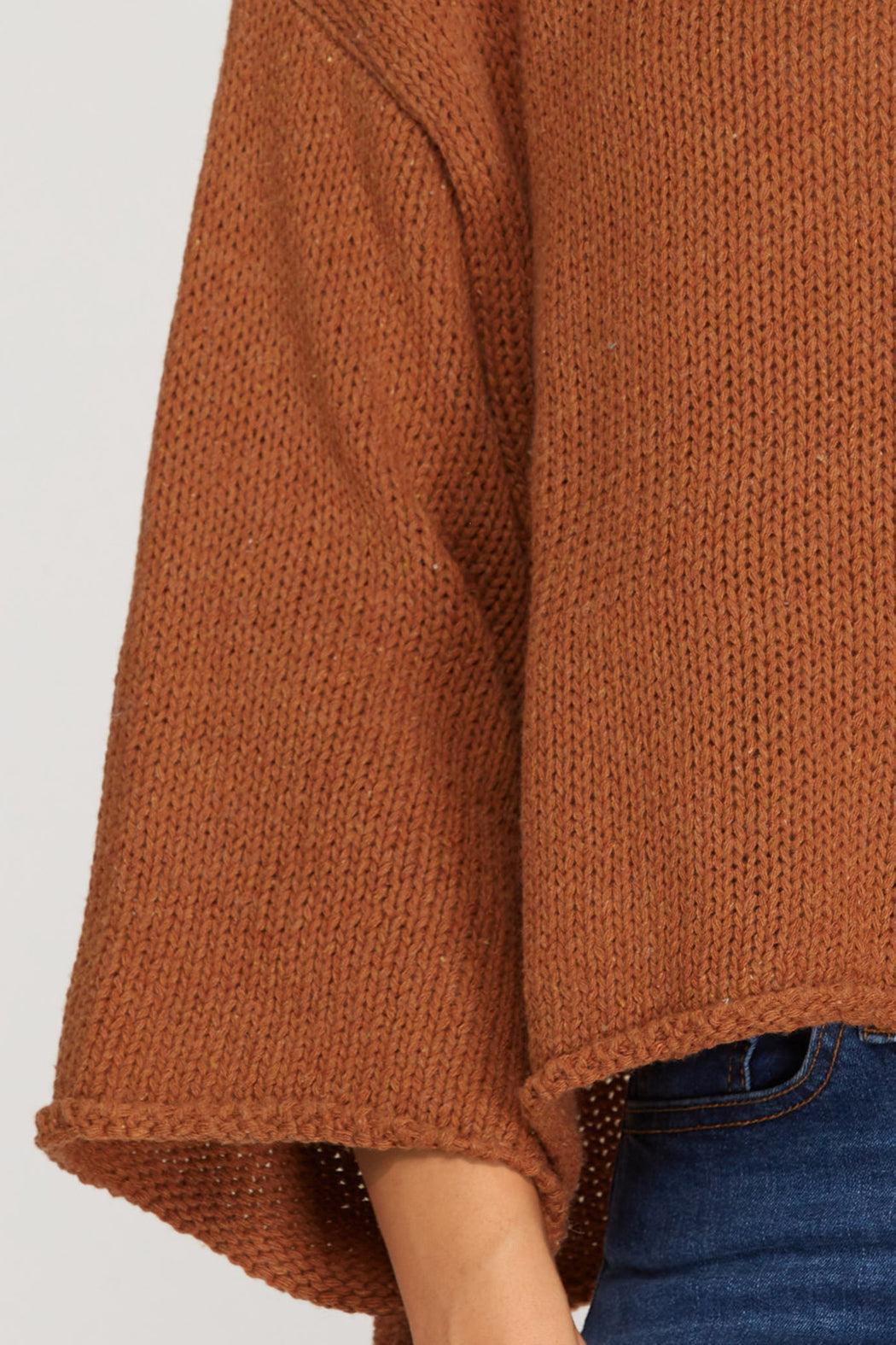 Turtleneck Knit Sweater Product Image