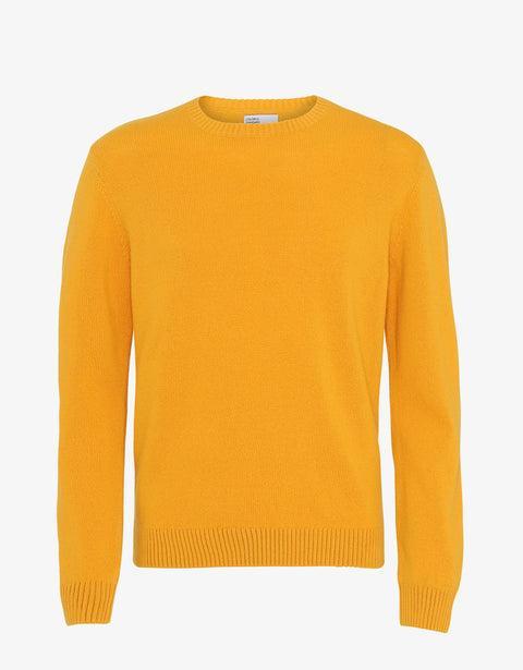 Classic Merino Wool Crew - Burned Yellow Product Image