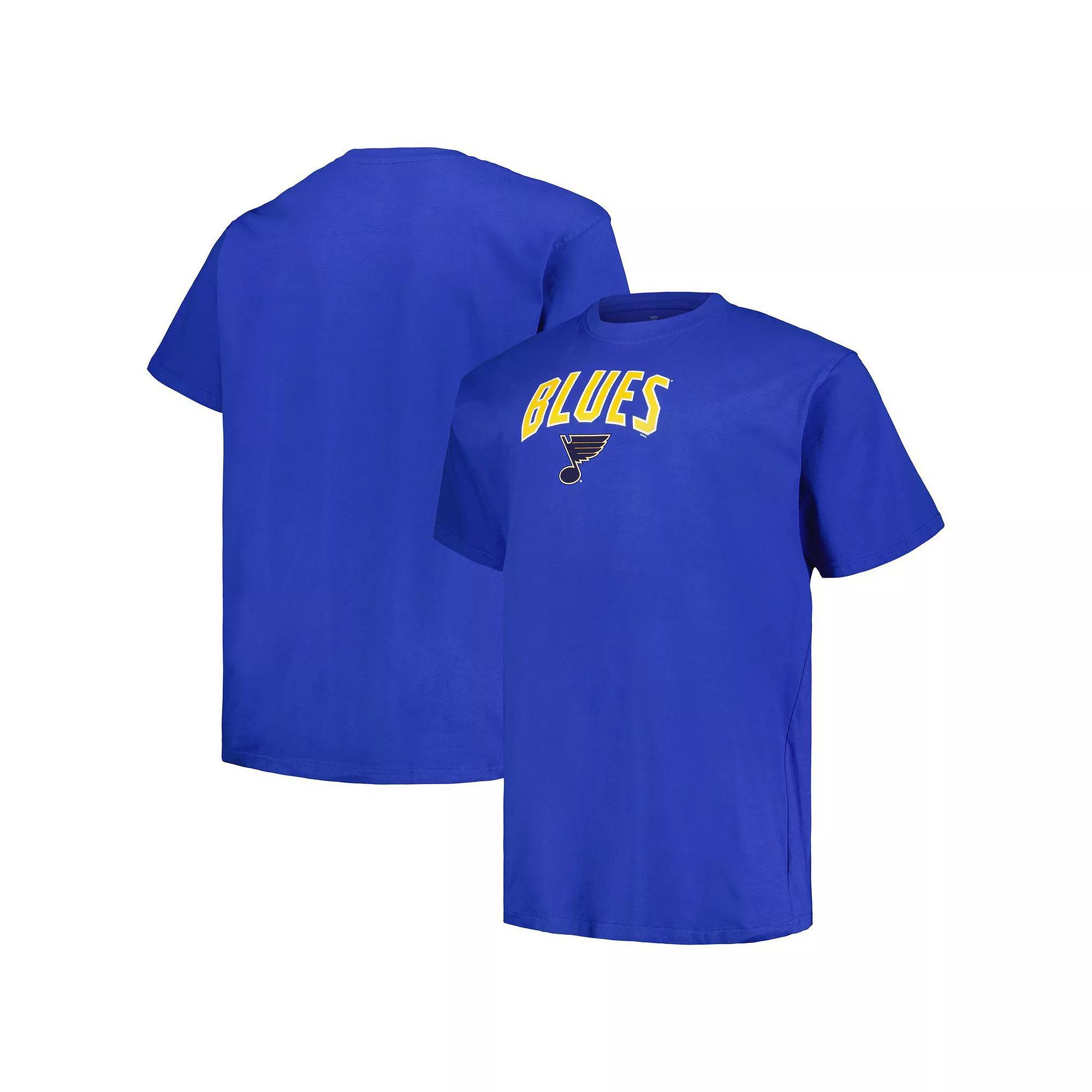 Men's Profile Blue St. Louis Blues Big & Tall Arch Over Logo T-Shirt, Size: 3XB Product Image