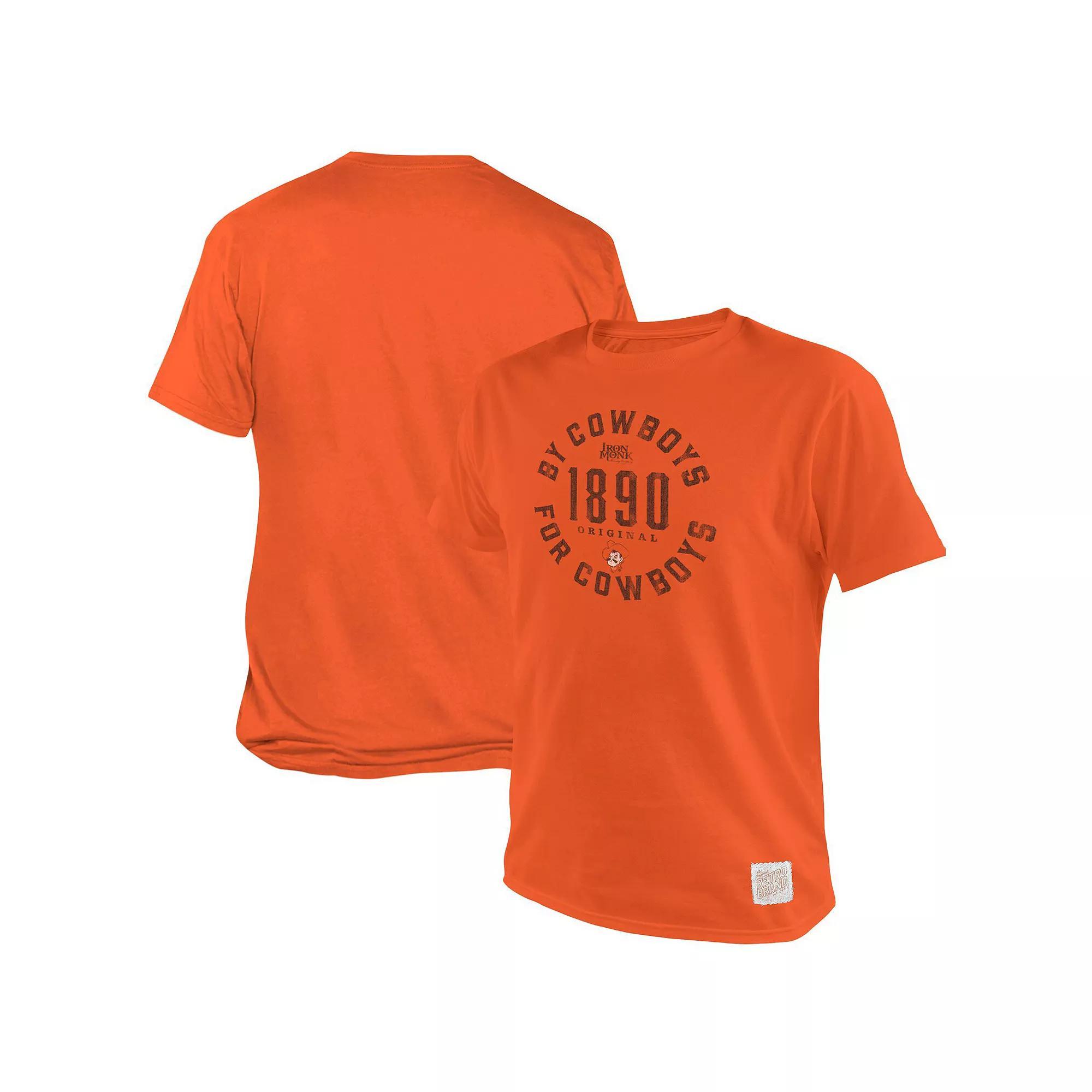 Men's Original Retro Brand Orange Oklahoma State Cowboys 1890 Original By Cowboys For Cowboys T-Shirt,  Product Image