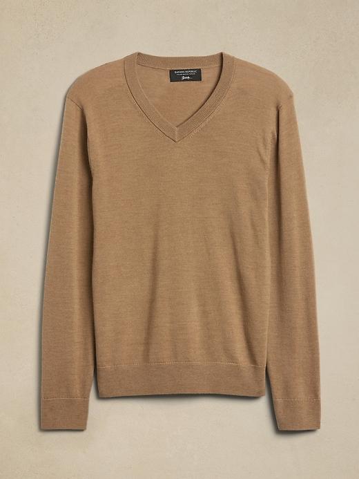 Merino V-Neck Sweater Product Image