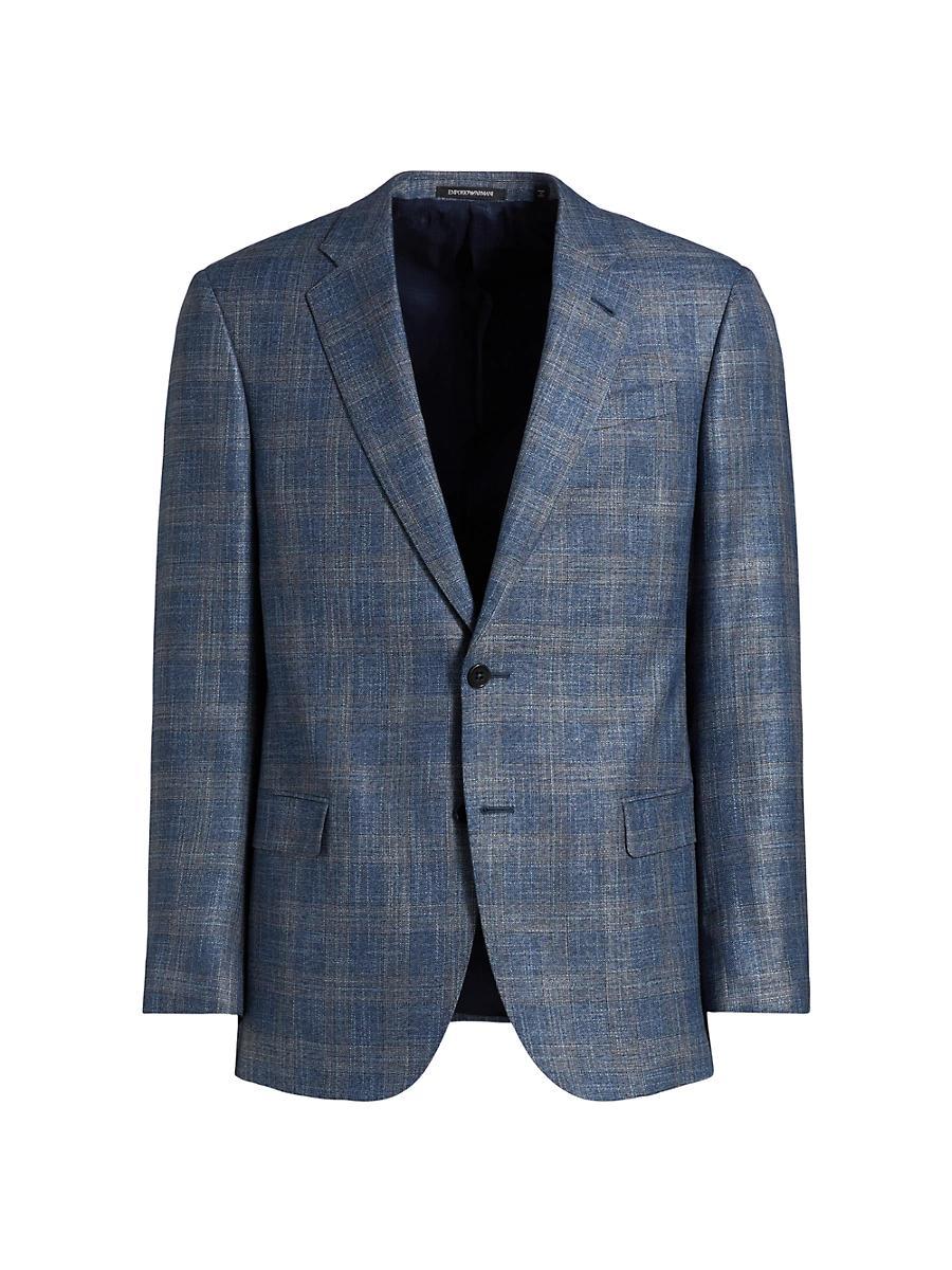Mens Brushed Plaid Sport Coat Product Image