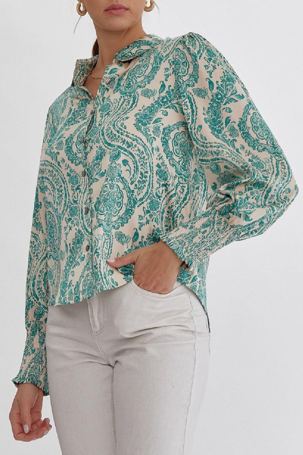 Paisley Button Up Product Image