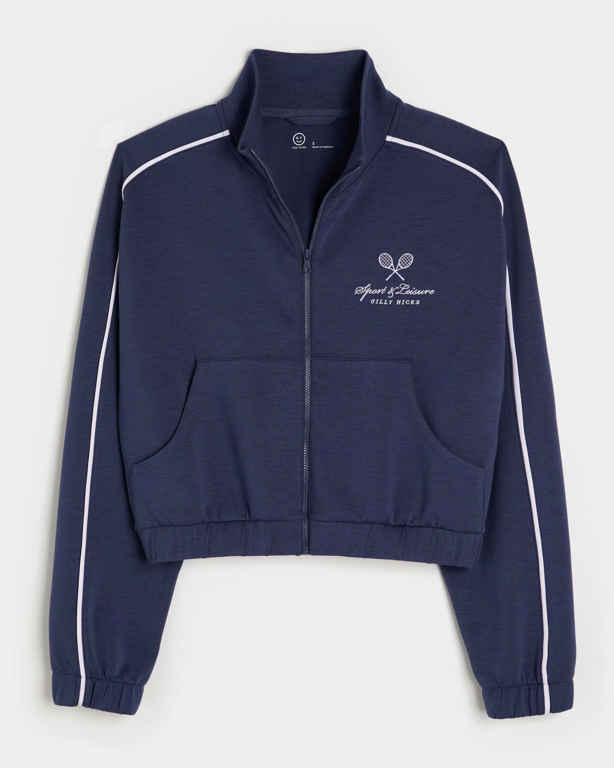 Gilly Hicks Active Cooldown Crop Track Jacket Product Image