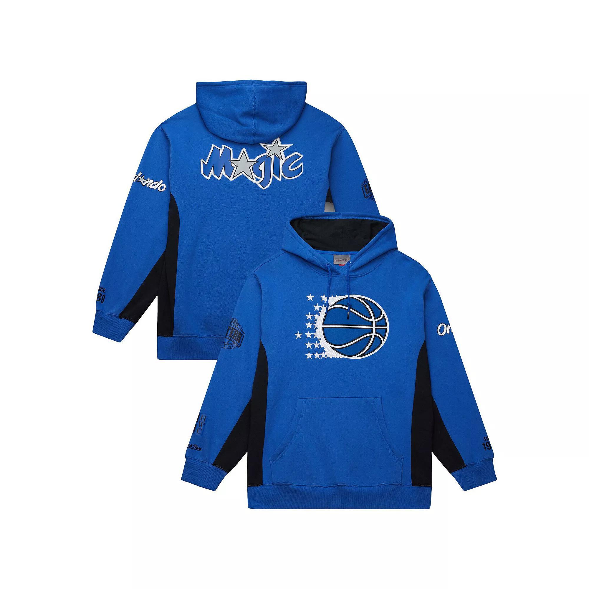 Men's Mitchell & Ness Blue Orlando Magic Hardwood Classics Team Origins Fleece Pullover Hoodie,  Product Image