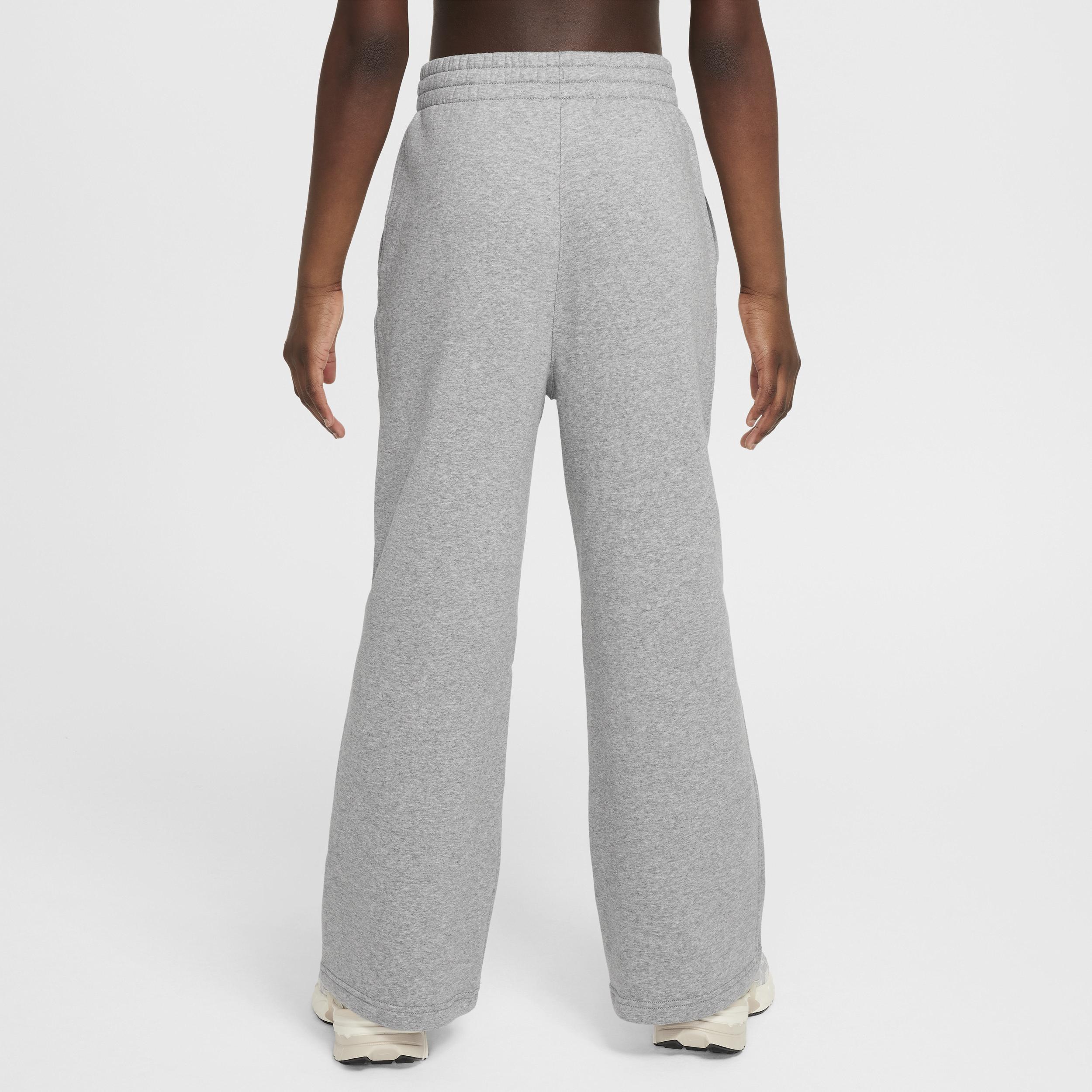 Unisex Nike Sportswear Club Fleece Girls Wide-Leg Pants | FZ6774-063 Product Image