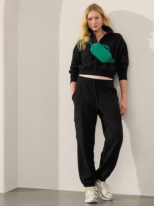 Forever Fleece 1/2 Zip High Hip Sweatshirt Product Image