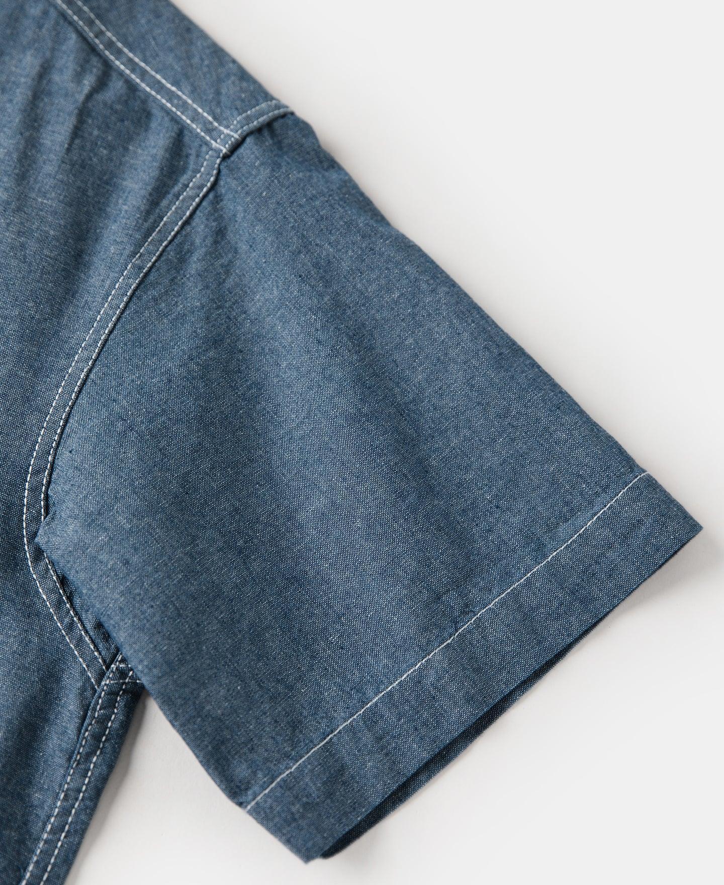 Chambray Short Sleeve Work Shirt Product Image