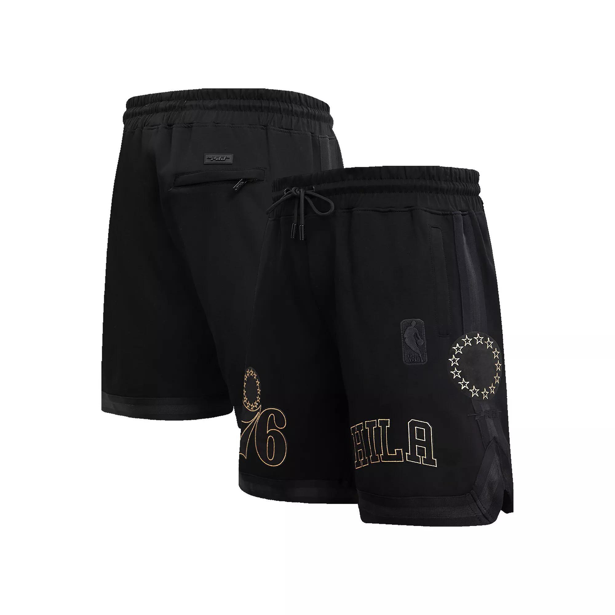 Men's Pro Standard Black Philadelphia 76ers Shorts, Size: Medium, 76r Black Product Image