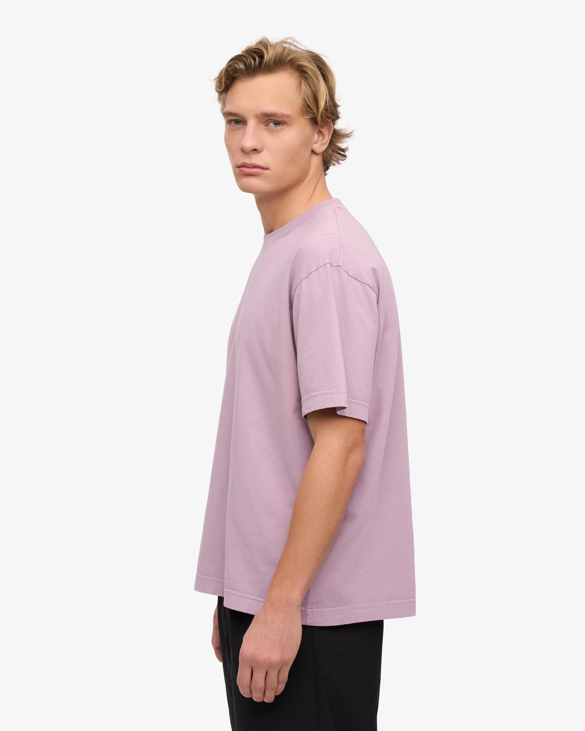 Oversized Organic T-Shirt - Soft Lavender Product Image