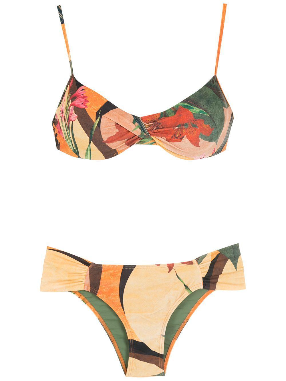 Vitória leaf-print bikini Product Image