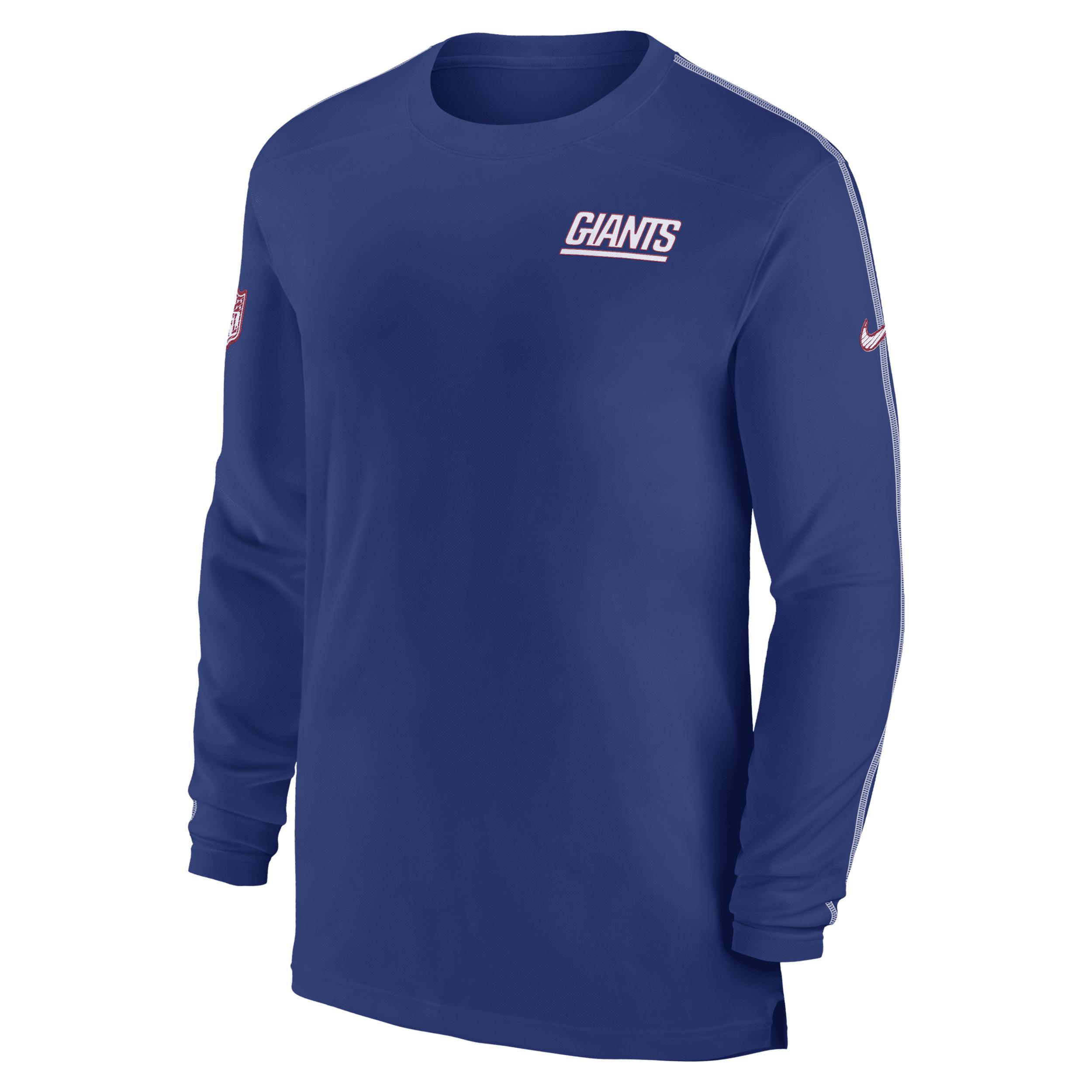 New York Giants Sideline Coach Nike Men's Dri-FIT NFL Long-Sleeve Top Product Image