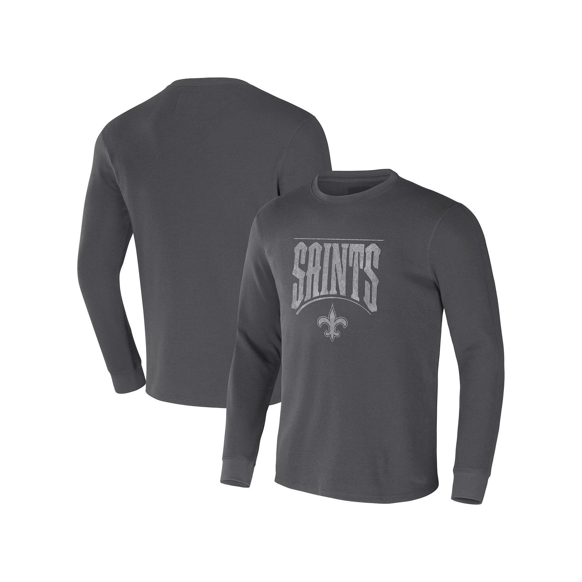 Men's NFL x Darius Rucker Collection by Fanatics Brown Cleveland Browns Long Sleeve Thermal T-Shirt,  Product Image