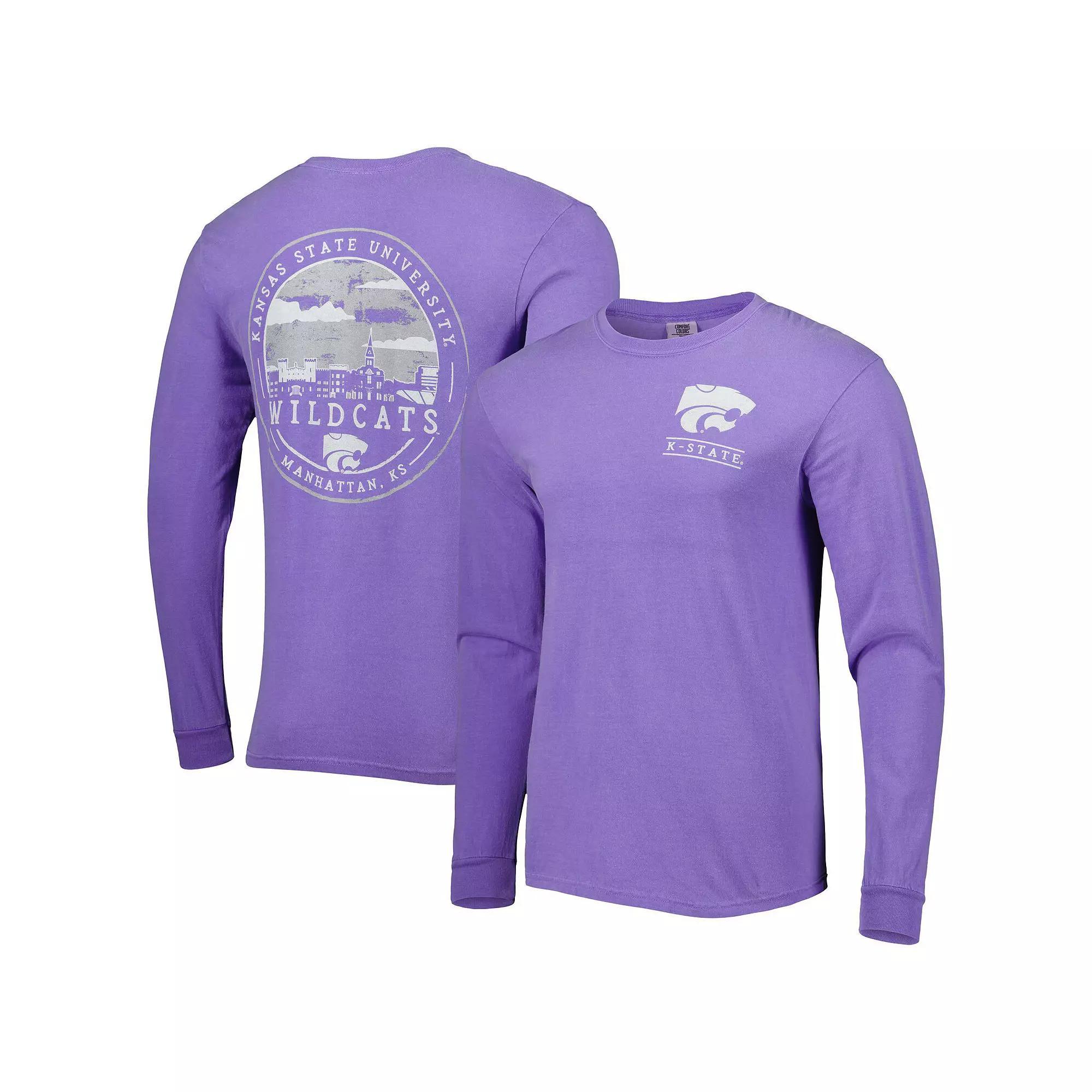 Men's Purple Kansas State Wildcats Circle Campus Scene Long Sleeve T-Shirt, Size: Small Product Image