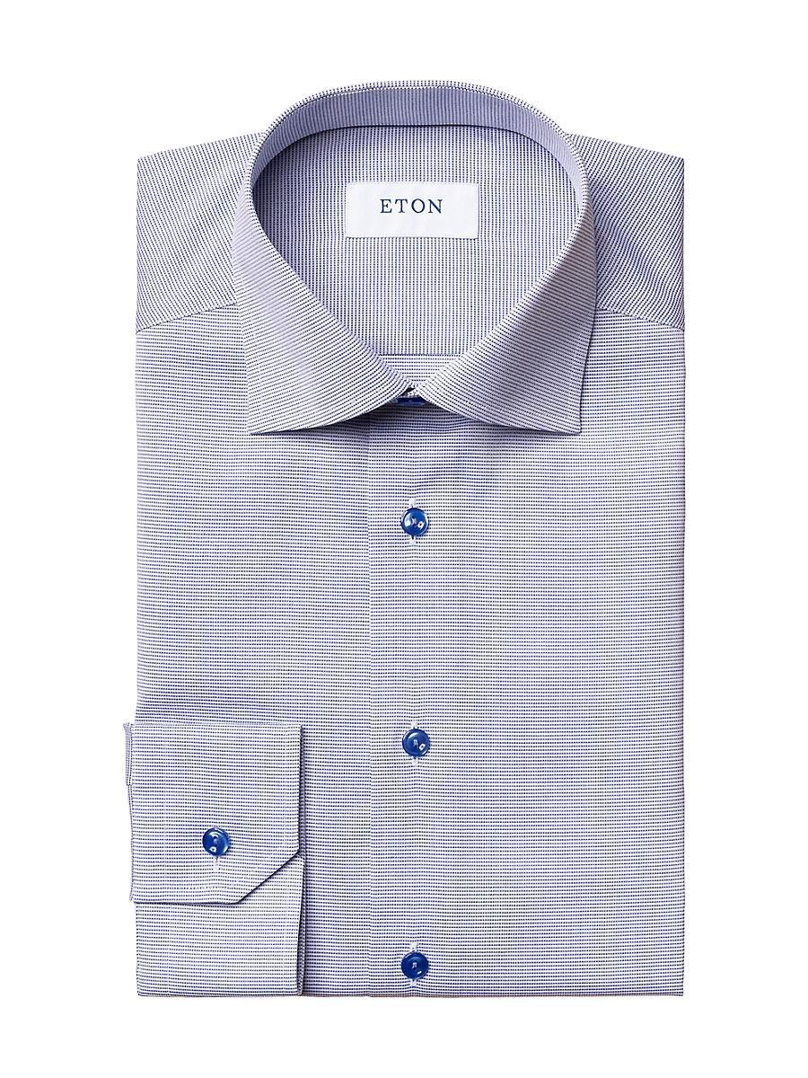 Mens Slim-Fit Textured Solid Shirt Product Image