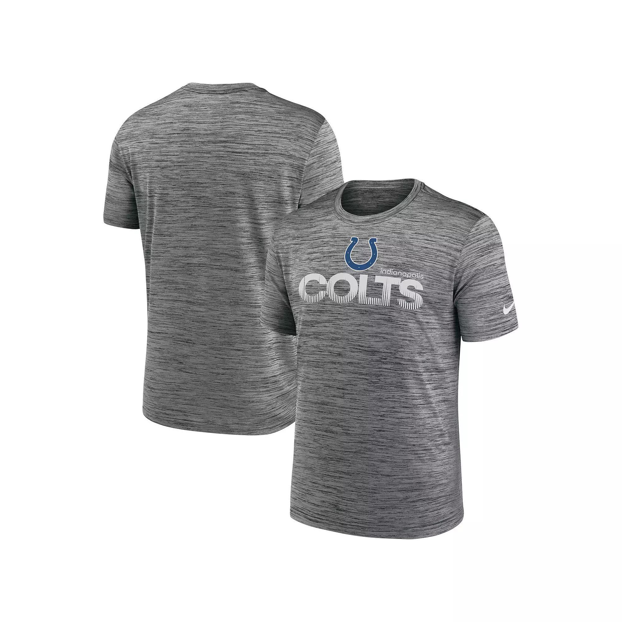 Men's Nike Anthracite Indianapolis Colts Blitz Velocity Modern Performance T-Shirt,  Product Image