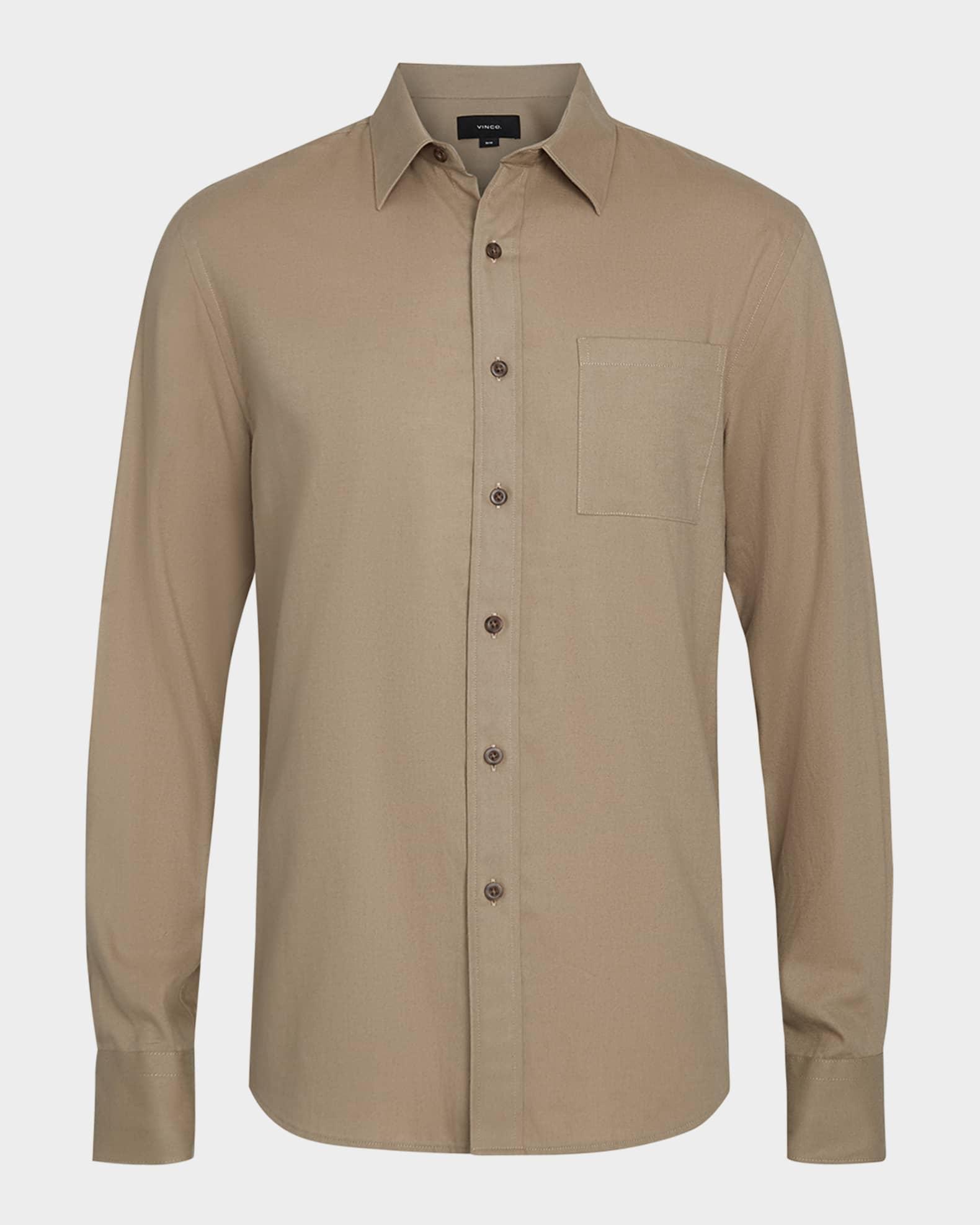 Italian Cotton-Wool Twill Shirt Product Image
