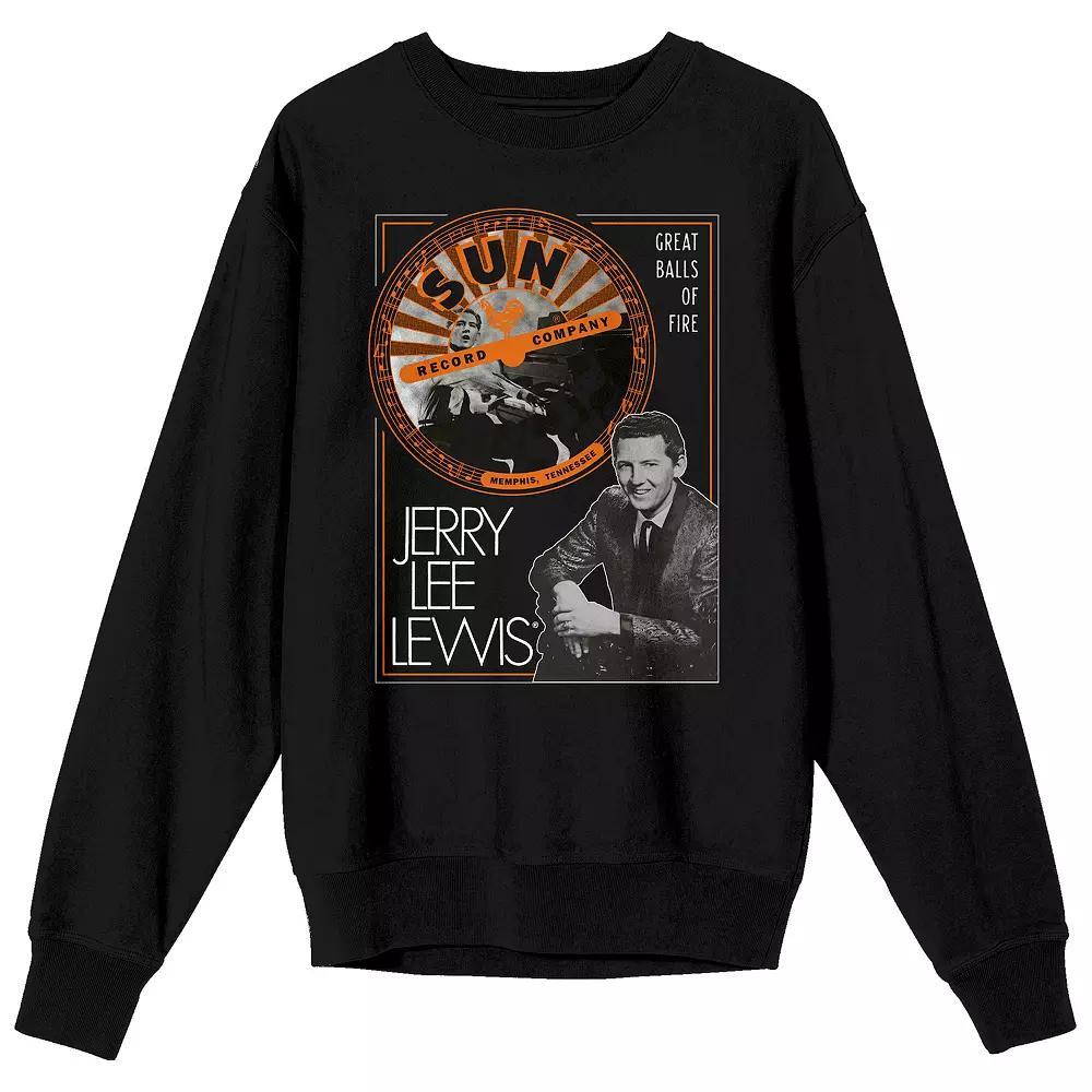 Men's Sun Records Great BalLong Sleeve Of Fire Long Sleeve Graphic Pullover,  Product Image