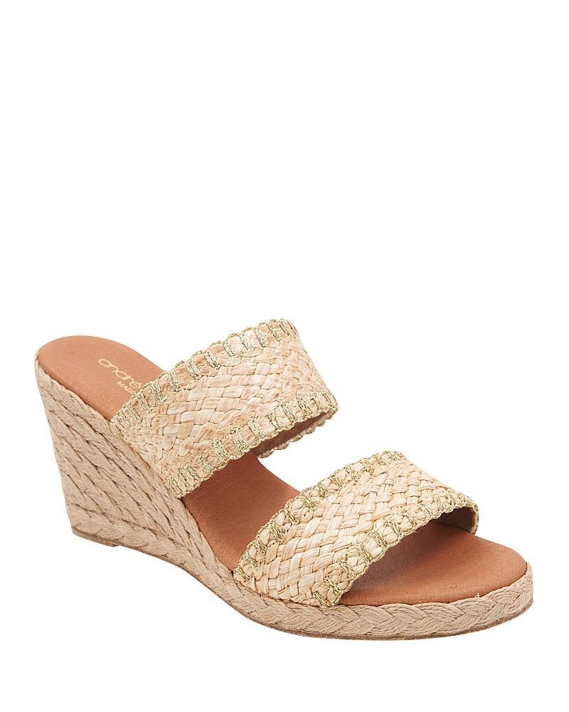 Andre Assous Womens Nolita Woven Espadrille Wedge Sandals Product Image