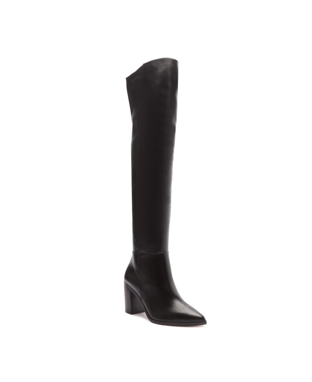 Womens Mikki Leather Over-the-Knee Boots Product Image