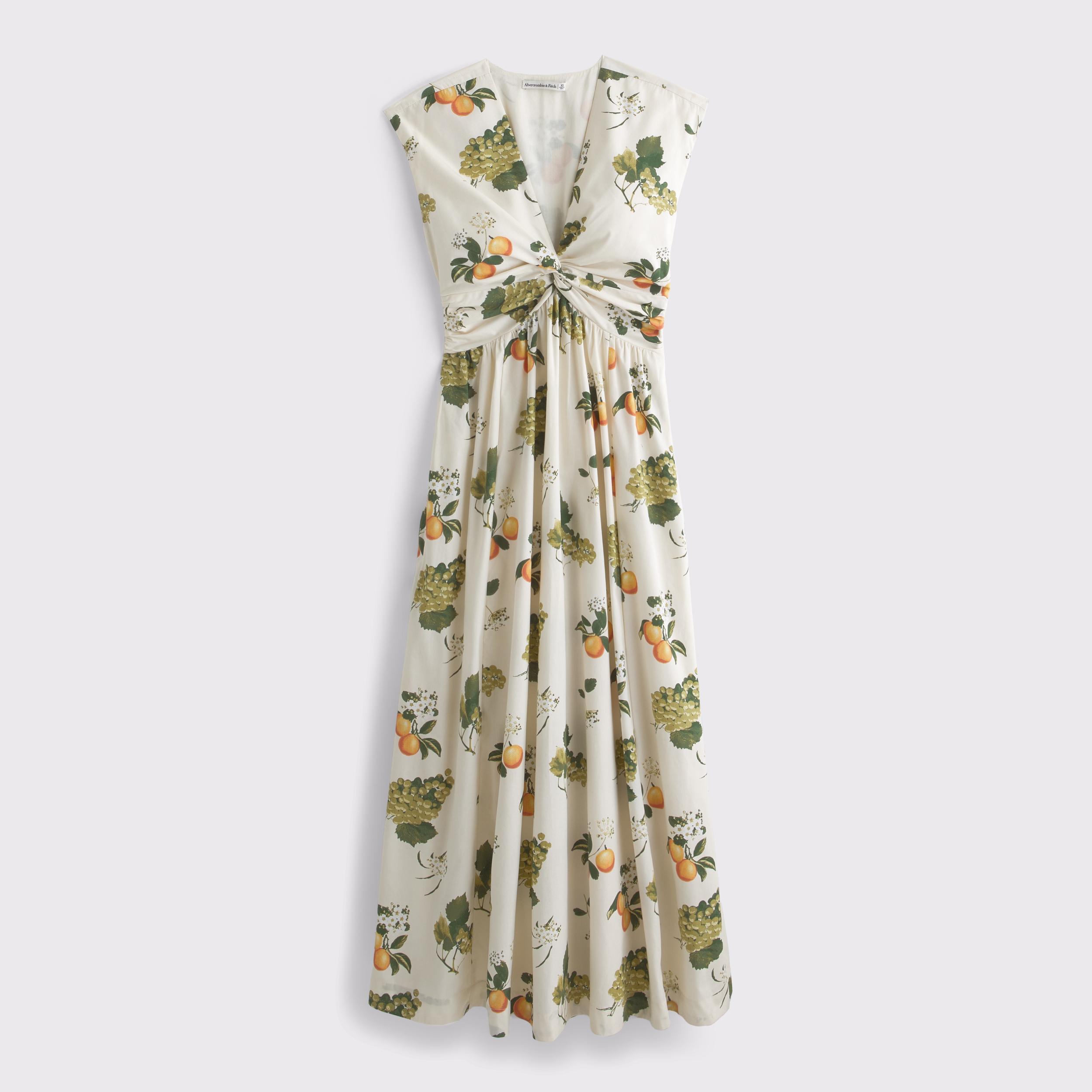 Twist-Front Maxi Dress Product Image