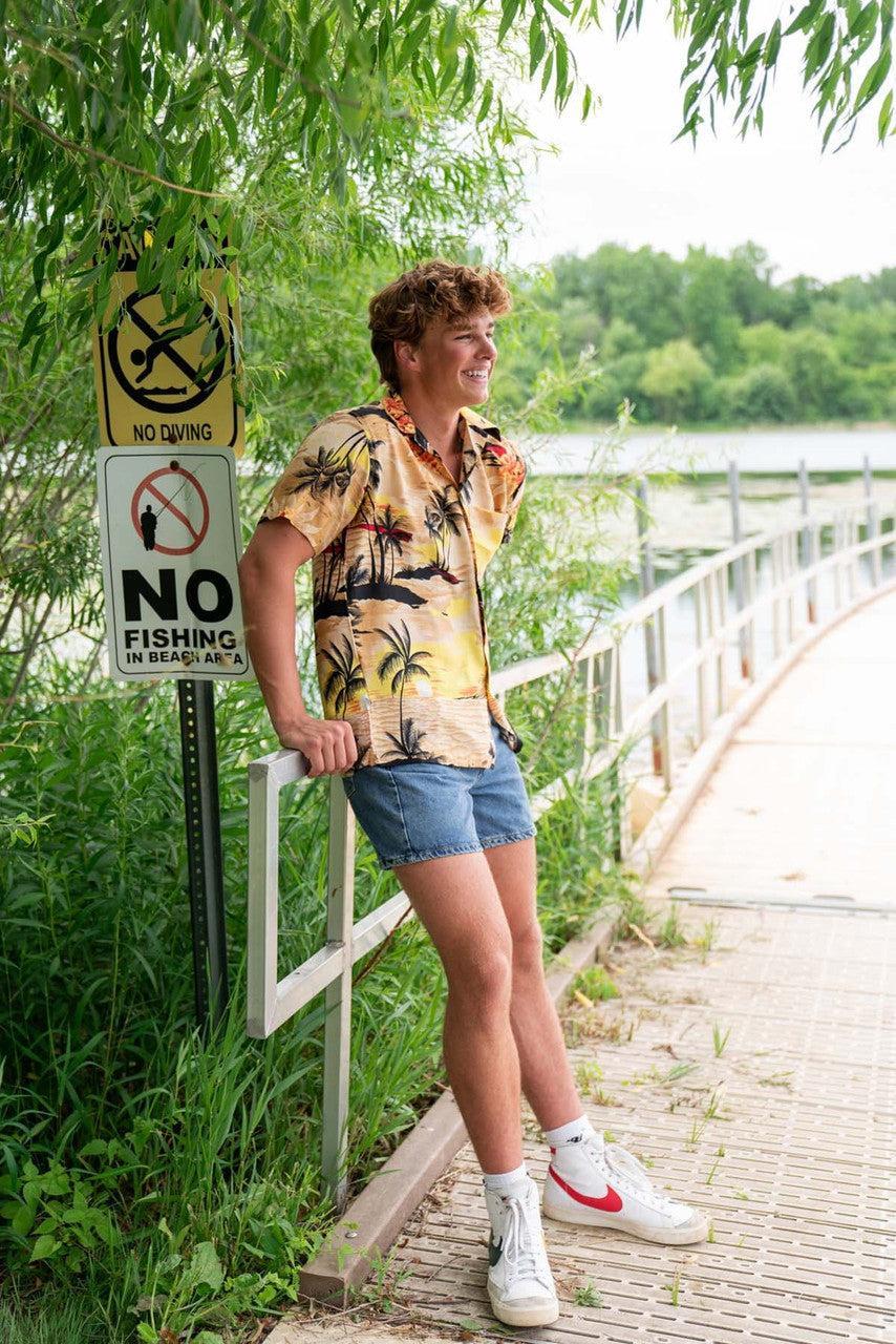 Ocean Sunset Hawaiian Shirt Product Image