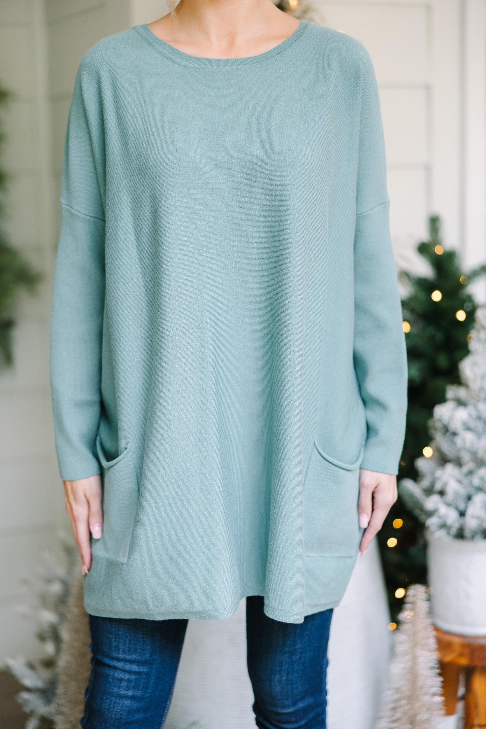 Loving My Life Olive Green Pocket Tunic Female Product Image