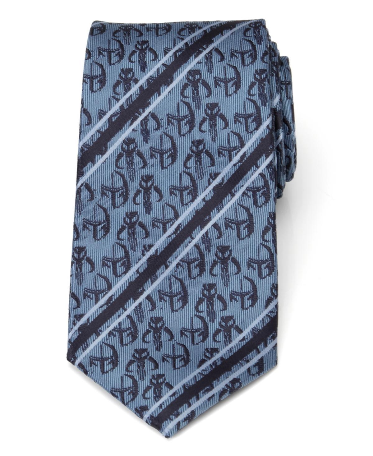 Mens Star Wars The Mandalorian Tie, Blue Stripe Product Image