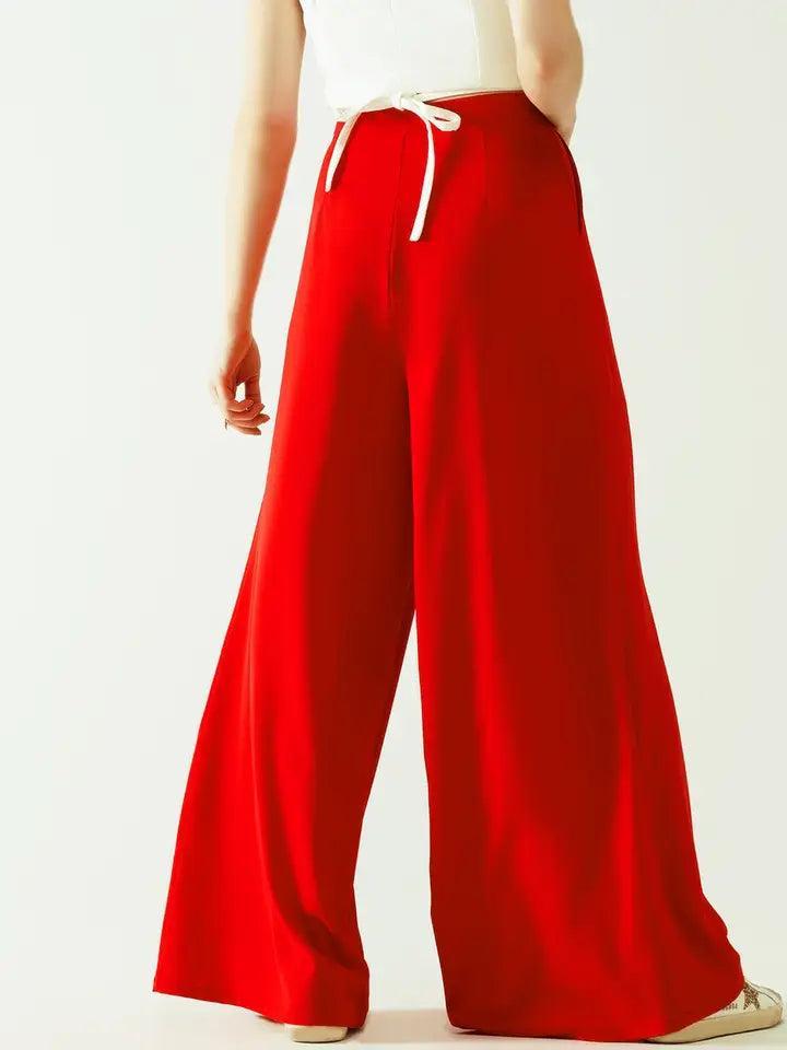 Red Wide Leg Product Image