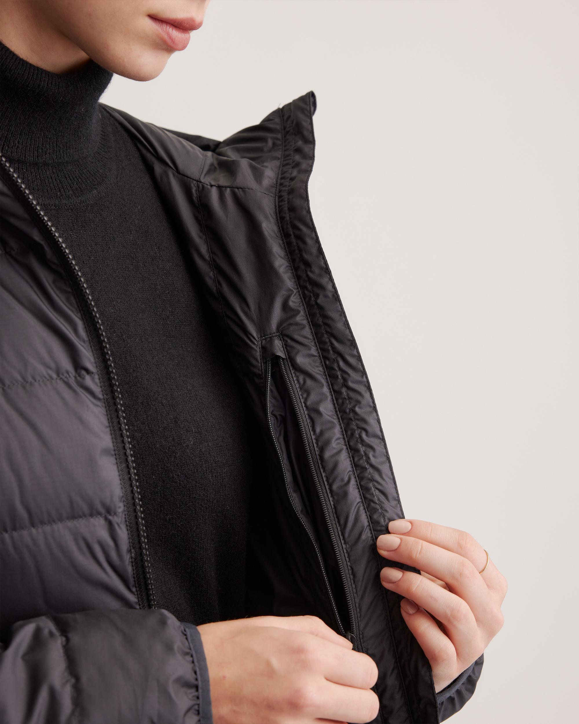 Quince | Women's Lightweight Down Packable Puffer Hooded Jacket Recycled Polyester Product Image
