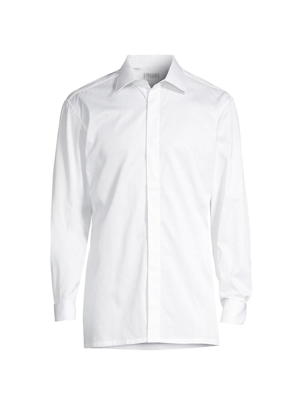 Mens Hidden Placket Formal Shirt Product Image