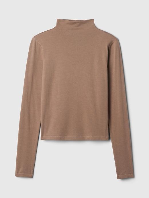 Featherweight Cropped Turtleneck Product Image