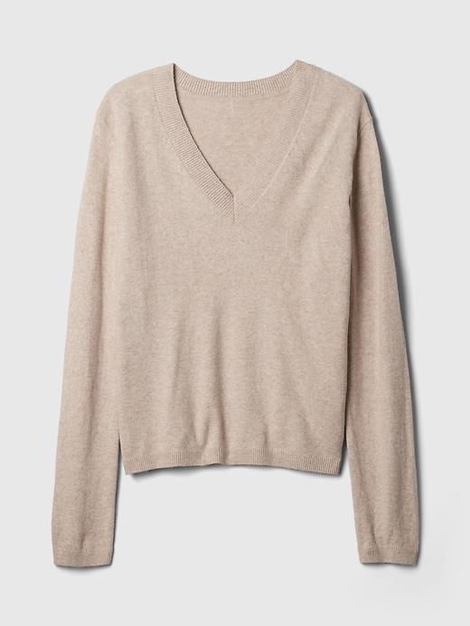 CashSoft V-Neck Sweater Product Image