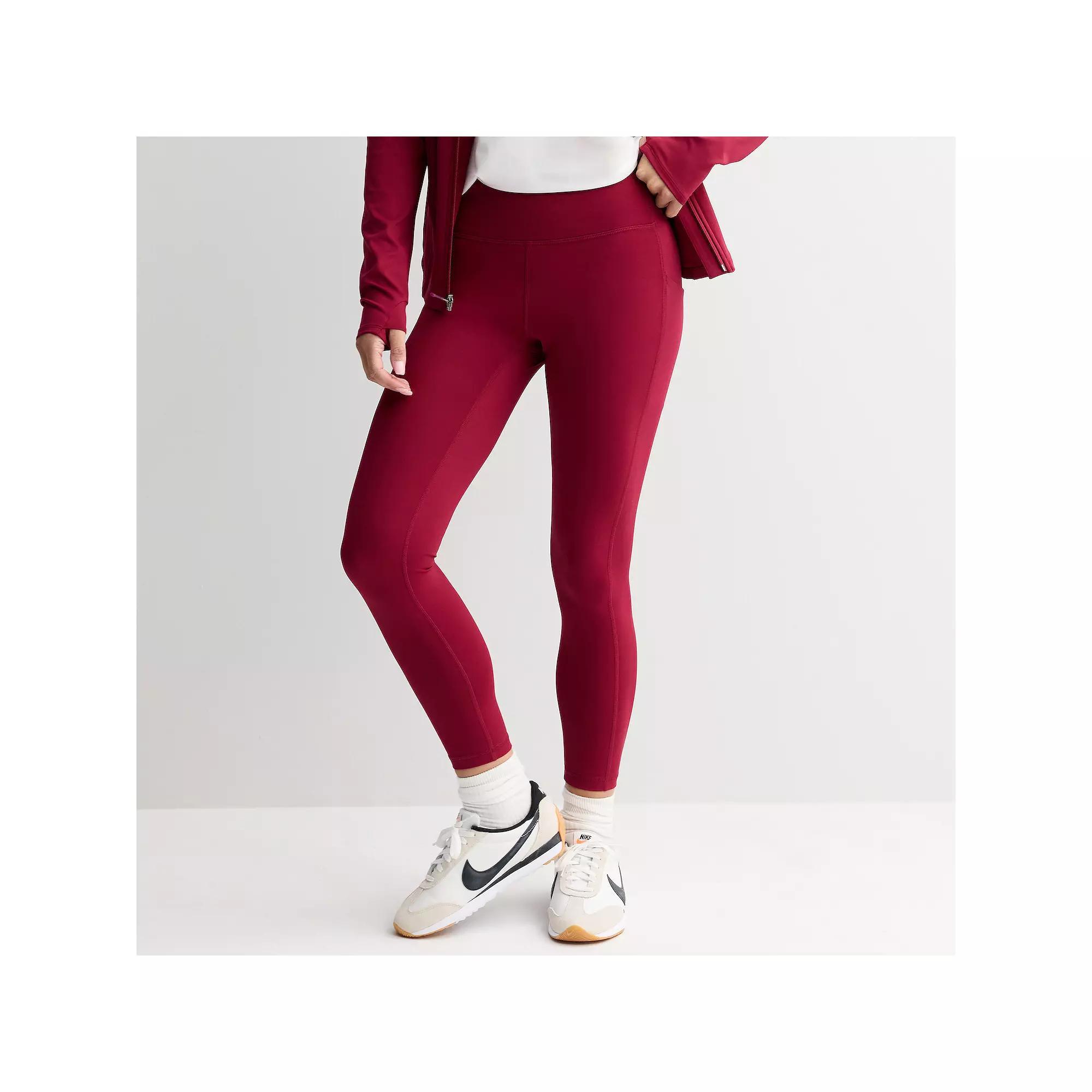 Women's Tek Gear® Ultrastretch High-Waisted Side Pocket 7/8 Leggings,  Product Image