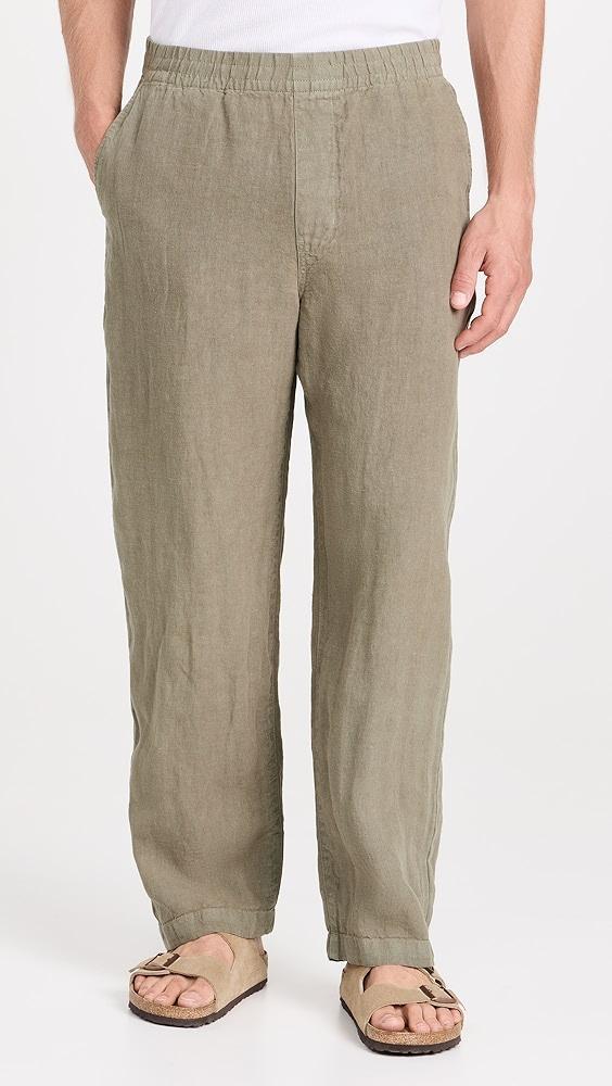 Madewell Linen Drawstring Pull-On Pants | Shopbop Product Image